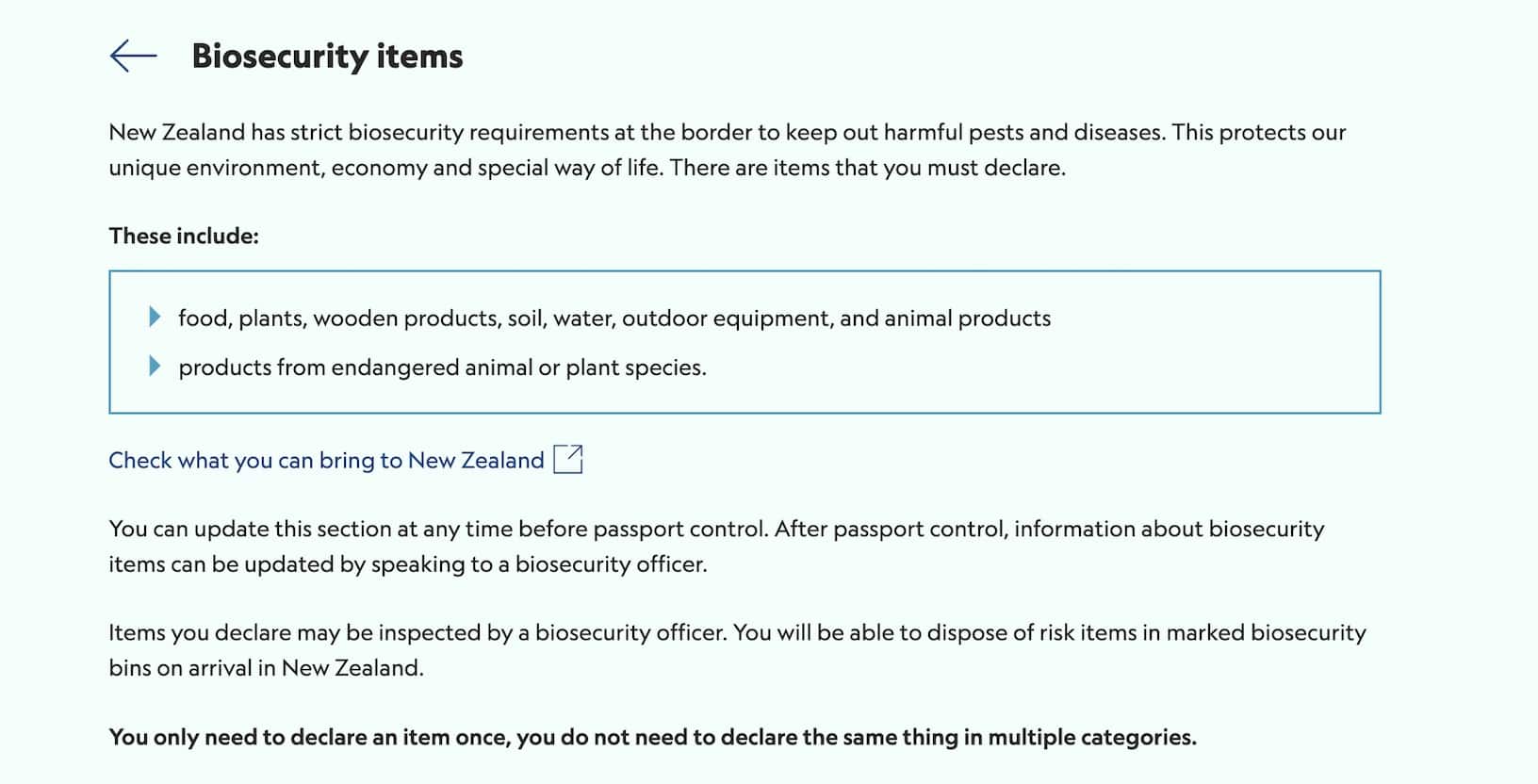New Zealand BIOSECURITY