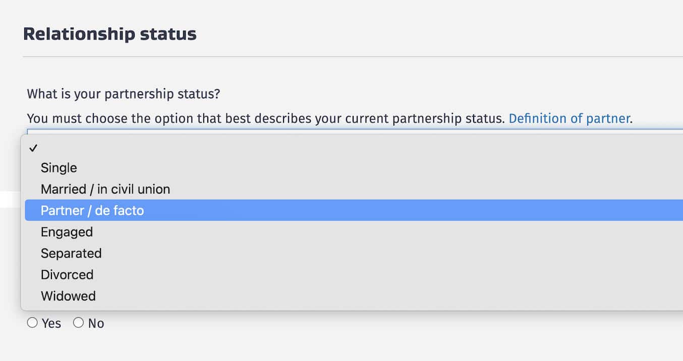 De Facto Relationship Meaning