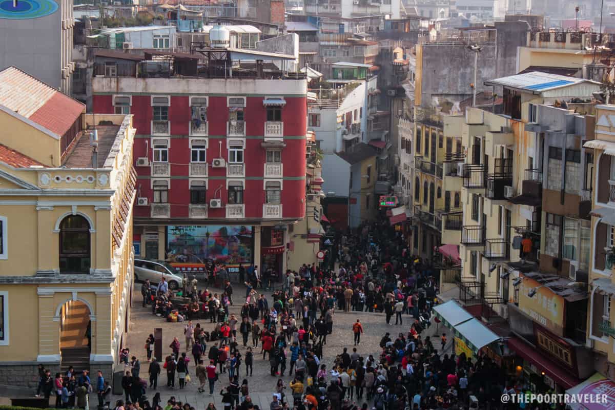 st paul ruins crowds macau